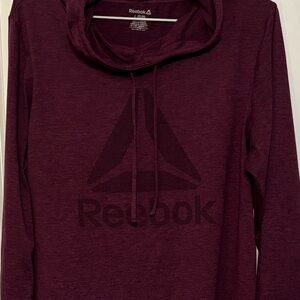 Reebok Workout Ready Cowl Neck Hoodie - Rebel Berry - Size L - NWOT